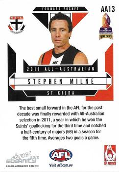 2012 Select AFL Eternity - All Australian #AA13 Stephen Milne Back